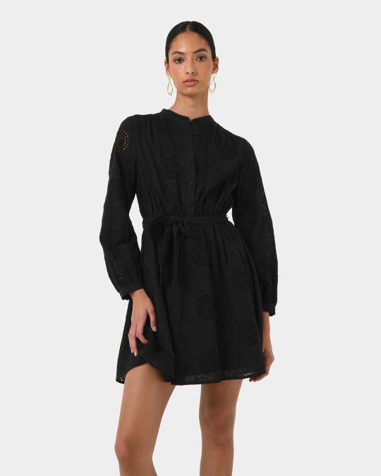 Lea Cotton Tie Dress