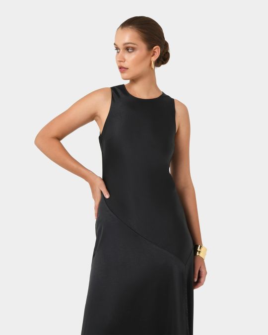 Louisa Satin Bias Dress