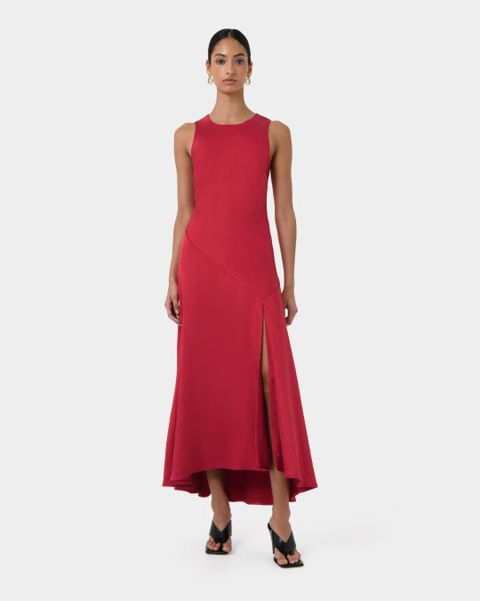 Louisa Satin Bias Dress