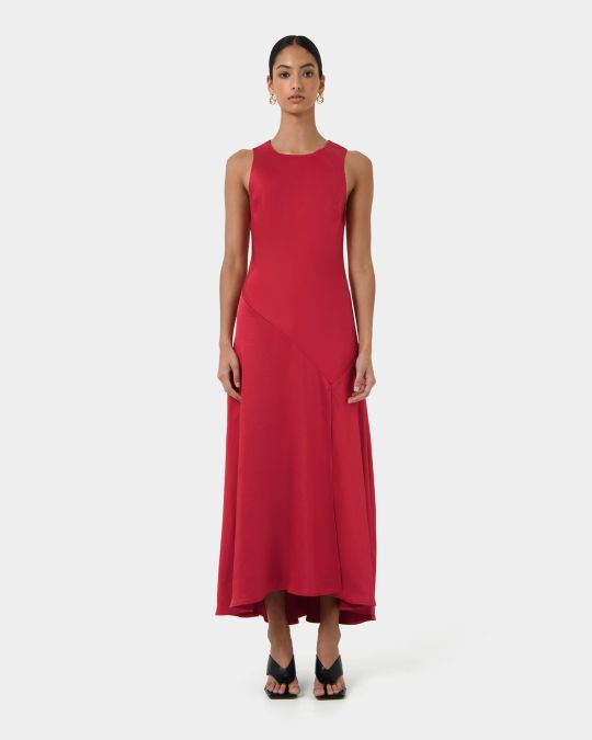 Louisa Satin Bias Dress