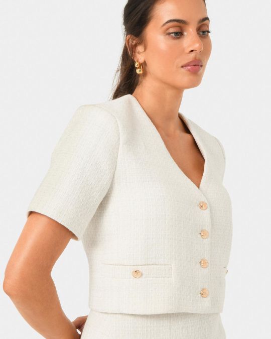 Carmen Tweed Crop Jacket