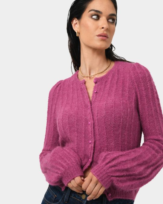 Aura Fluffy Knit Cardigan
