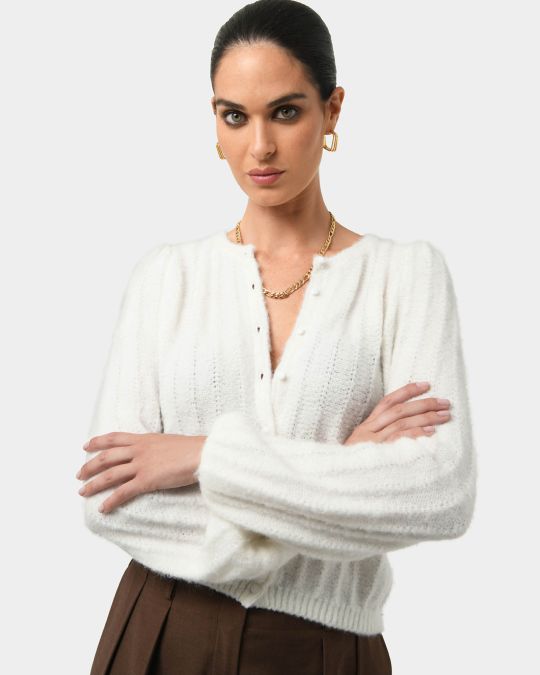 Aura Fluffy Knit Cardigan