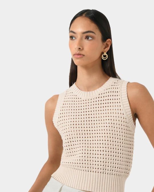 Quinta Open Knit Top