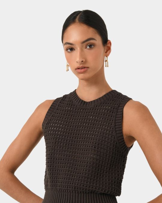 Quinta Open Knit Top