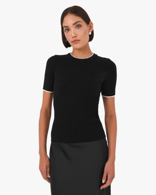Hanni Contrast Knit Top
