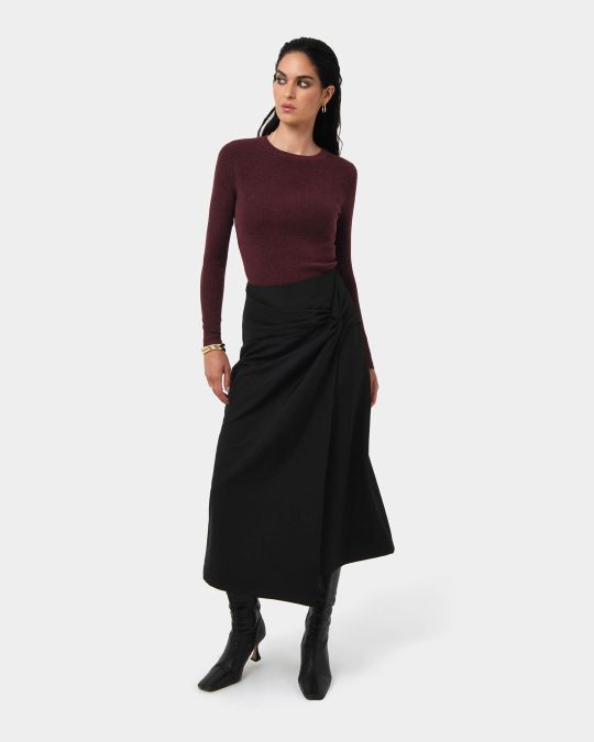 Amera Twist Midi Skirt