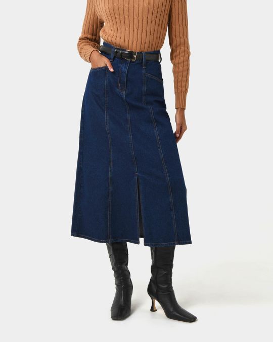 Carmen Panel Denim Skirt