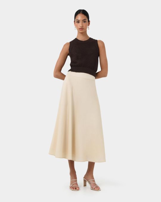 Aiya Bias Midi Skirt