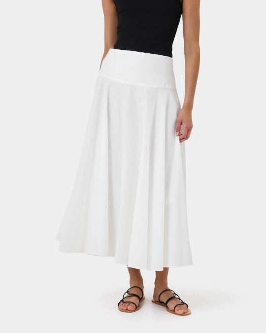 Deb Cotton Midi Full Skirt