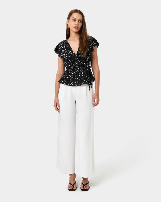 Jules Ruffle Wrap Blouse