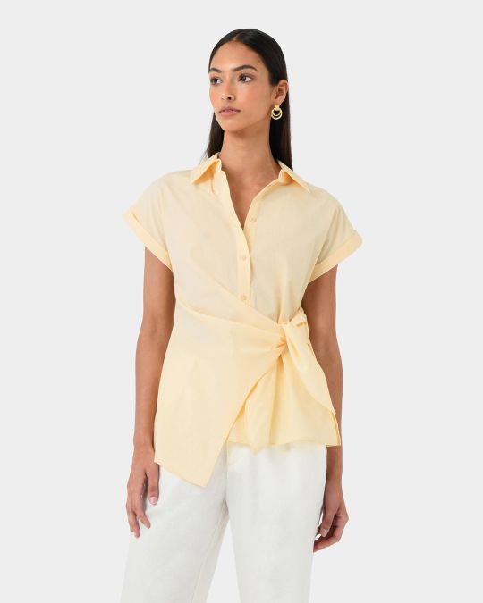 Zalia Tie Button Shirt