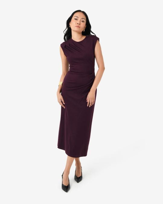 Adele Pleated Midi Dress