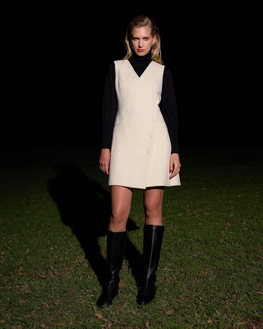 Beth Asymmetric Mini Dress
