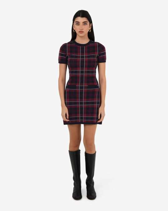 Siane Check Knit Dress