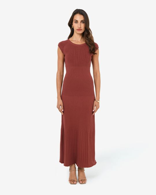 Lourdes Ribbed Knit Dress