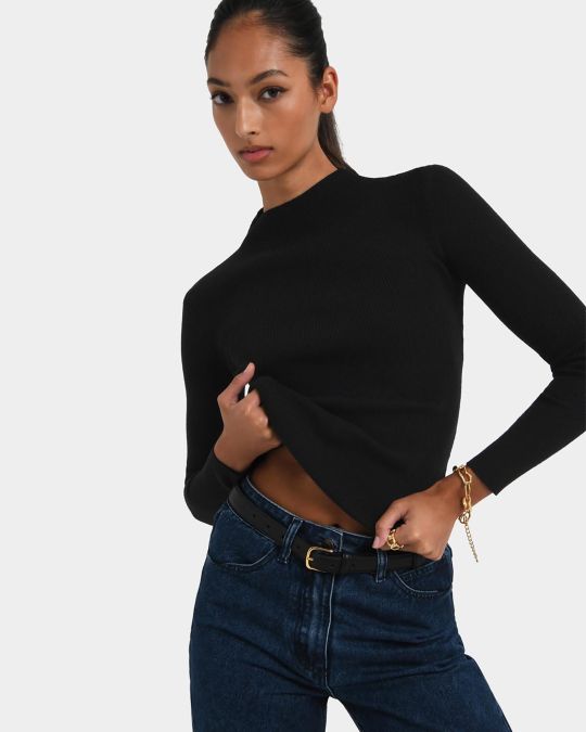 Avelyn Mock Neck Knit