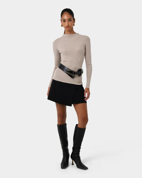 Avelyn Mock Neck Knit