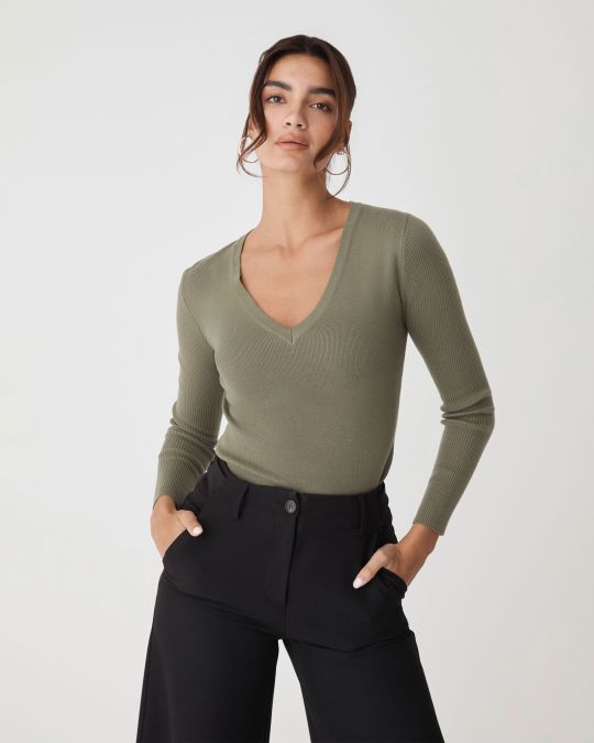 Anita Short Sleeve Cable Knit | Black | Forcast AU
