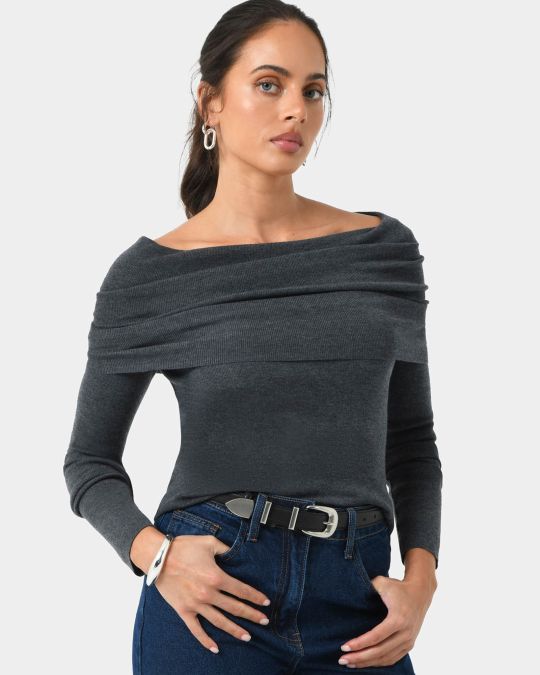 Ally Off Shoulder Knit