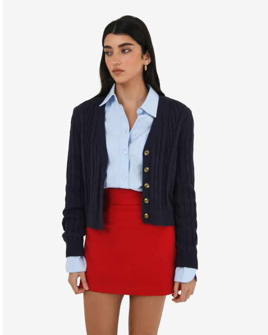 Rhodes Cable Knit Cardigan