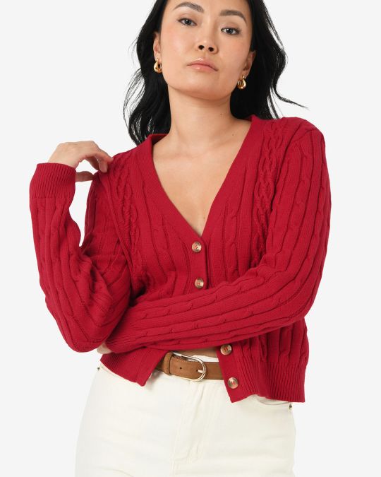 Rhodes Cable Knit Cardigan