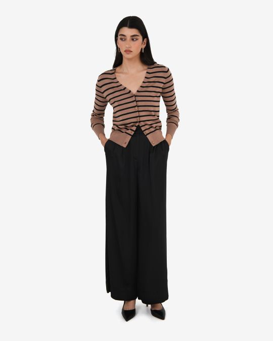 Arabell Vneck Stripe Cardigan