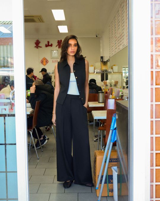 Dolly Pleated Wide Leg Pants