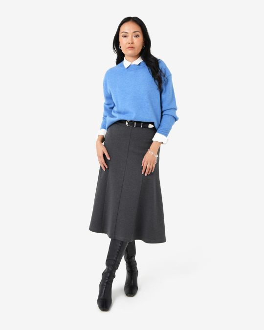 Adele Side Panel Midi Skirt