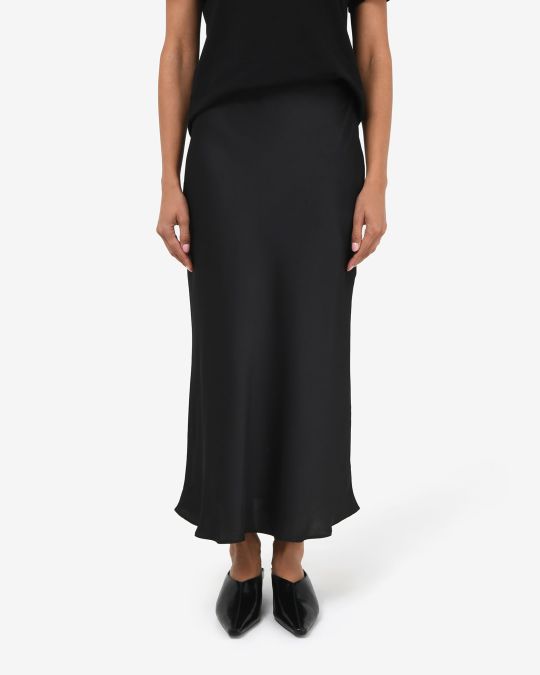 Valeria A-line Satin Skirt