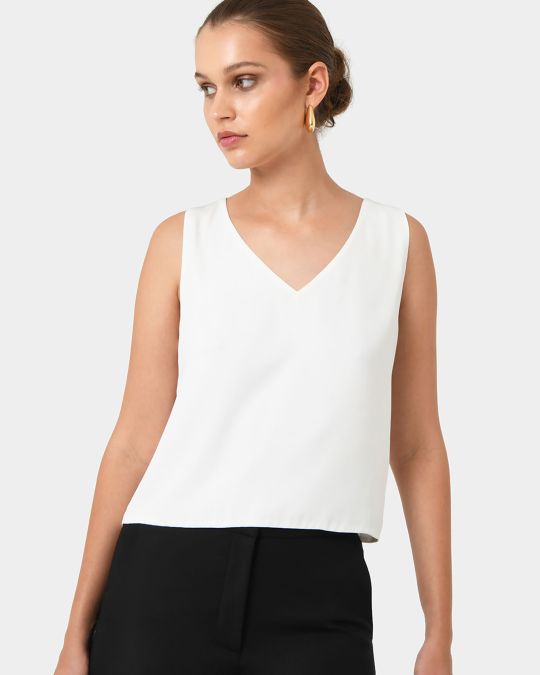 Blair V-neck Crop Top