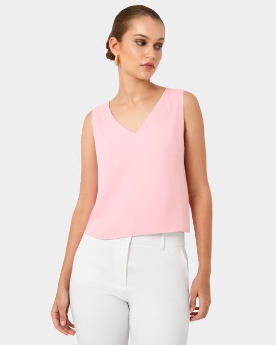 Blair V-neck Crop Top