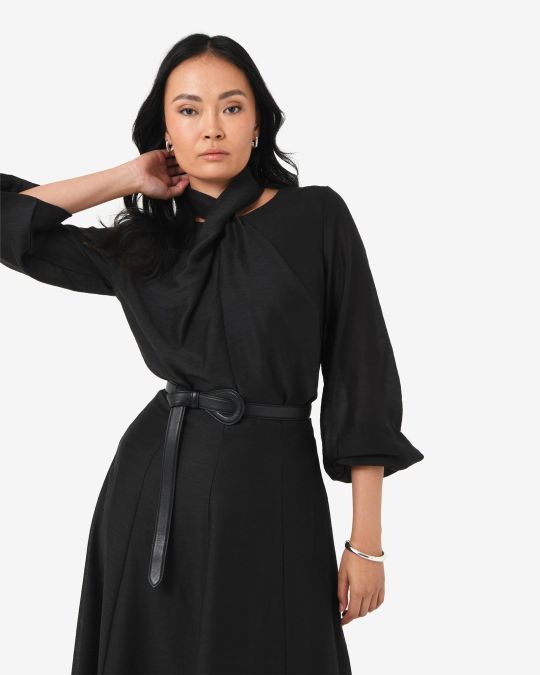 Bellini Twist Neck Blouse