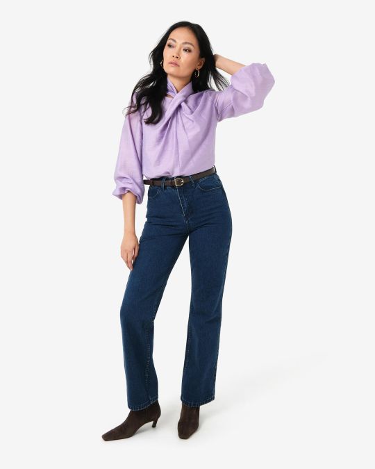 Bellini Twist Neck Blouse