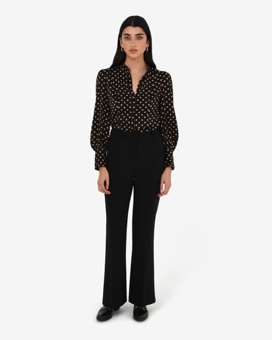 Dotti Polka Dot Printed Blouse