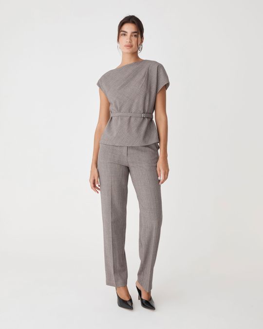 sachin and babi light blue dress Women's Designer High-Waisted Pants
