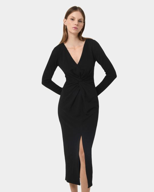 Giada Twist Knit Glitter Dress