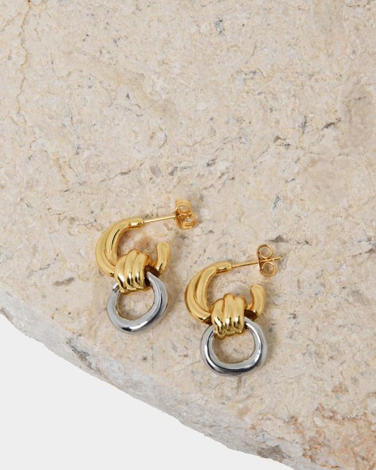 Samra Two Tone Earrings