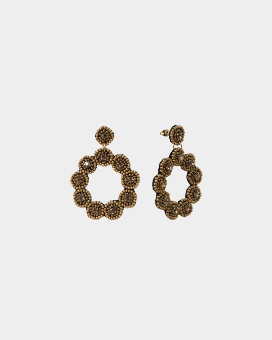 Eleni Beaded Earrings Gold Forcast Forcast AU