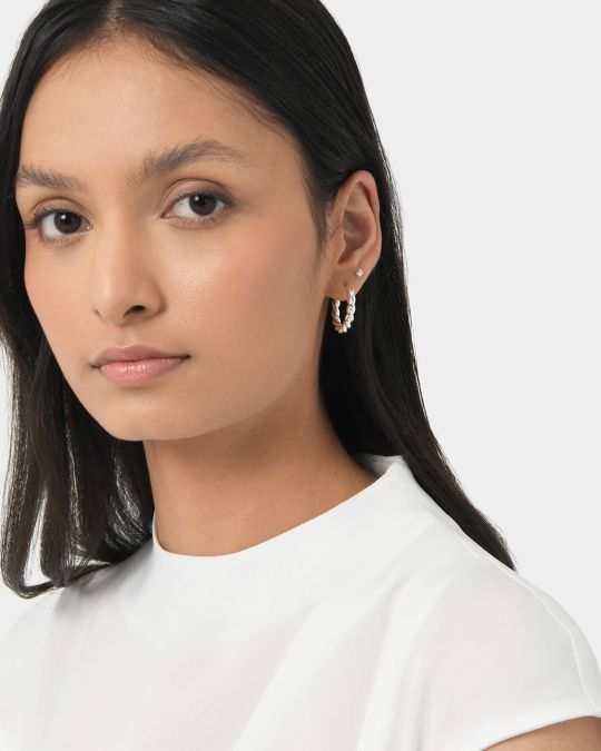 Prisha Silver Earrings