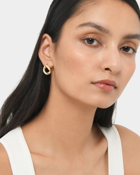 Paula 16k Gold Plated Earrings