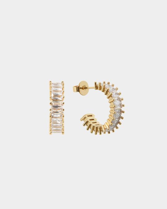 Isa 16k Gold Plated Earrings
