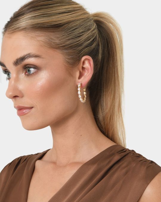 Jada 16k Gold Plated Earrings