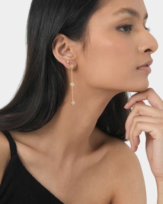 Amora 16k Gold Plated Earrings