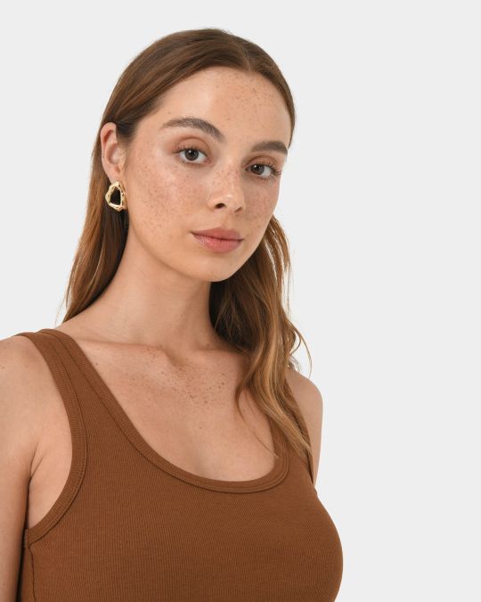 Elif 16k Gold Plated Earrings