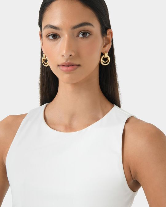 Anne 16k Gold Plated Earrings