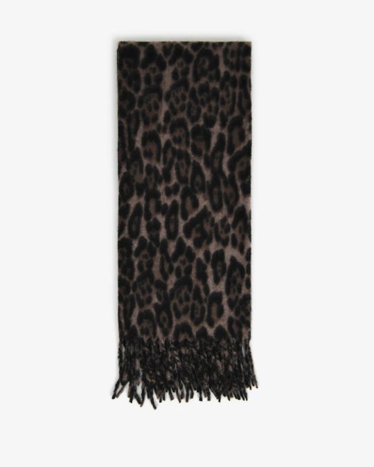 Leo Leopard Print Scarf