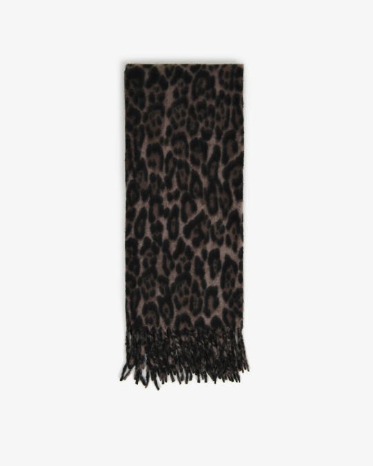 Leo Leopard Print Scarf