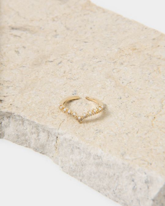 Jazmine 16k Gold Plated Ring