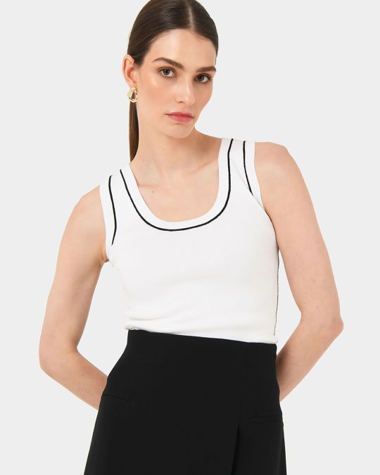 Gloria Contrast Knit Top